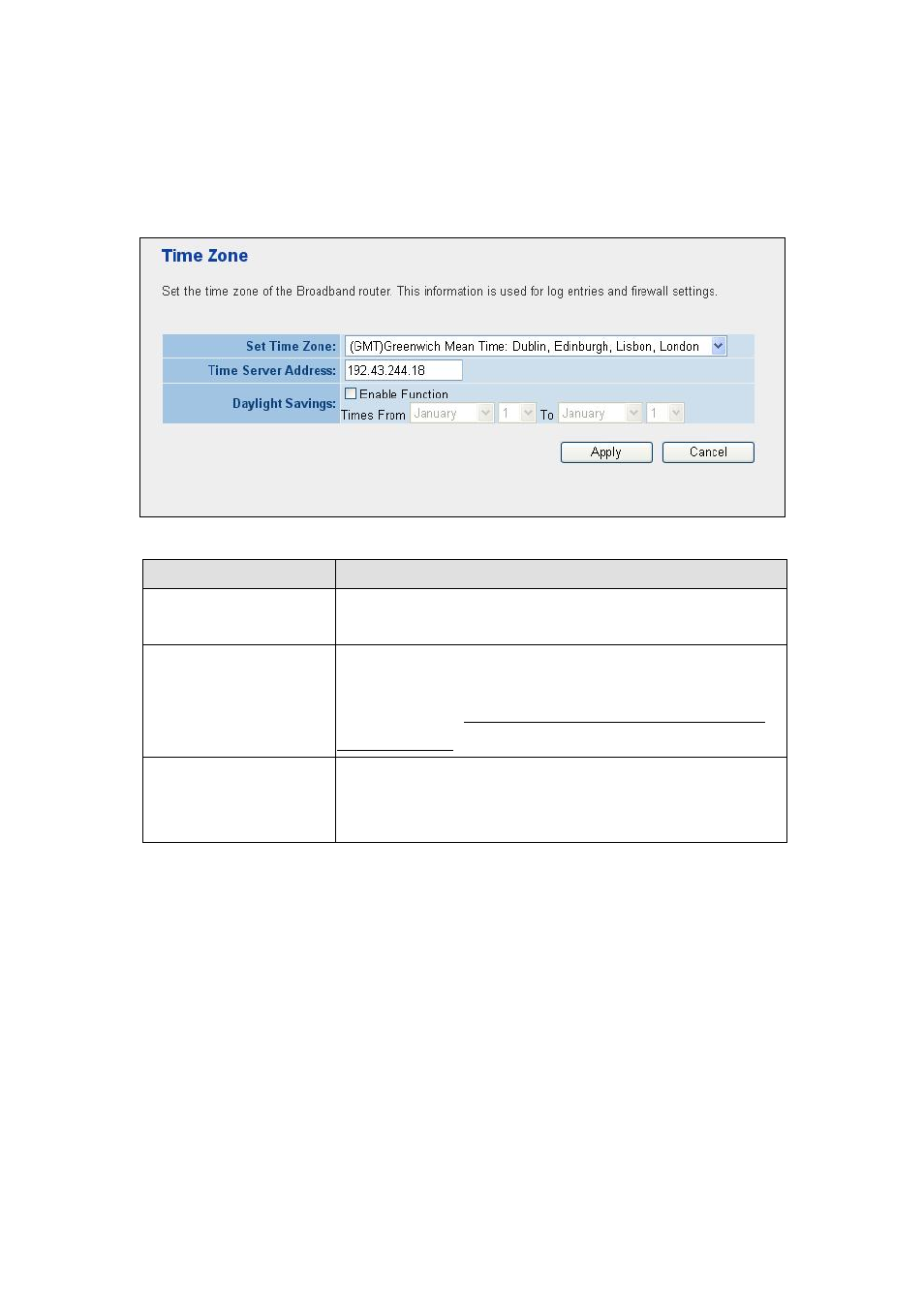 10 system time zone, System time zone | PLANET WNAP-1120 User Manual | Page 42 / 49