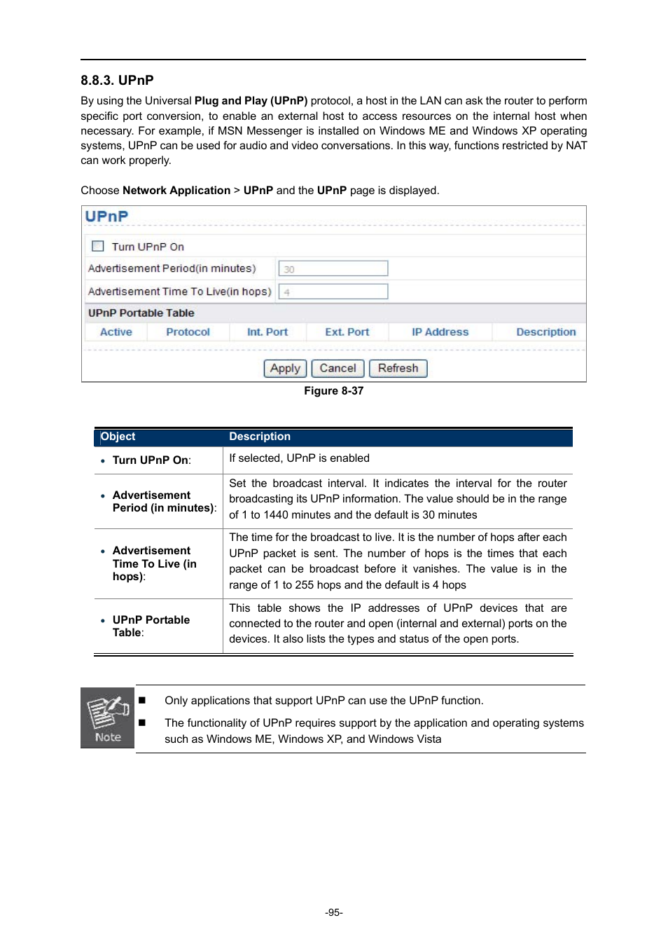 Upnp | PLANET WNAP-1260 User Manual | Page 103 / 154