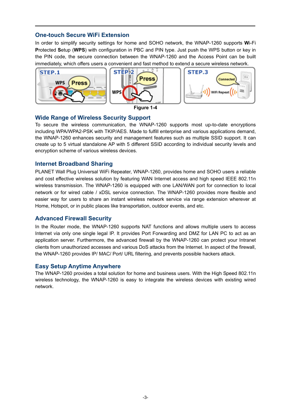 PLANET WNAP-1260 User Manual | Page 11 / 154