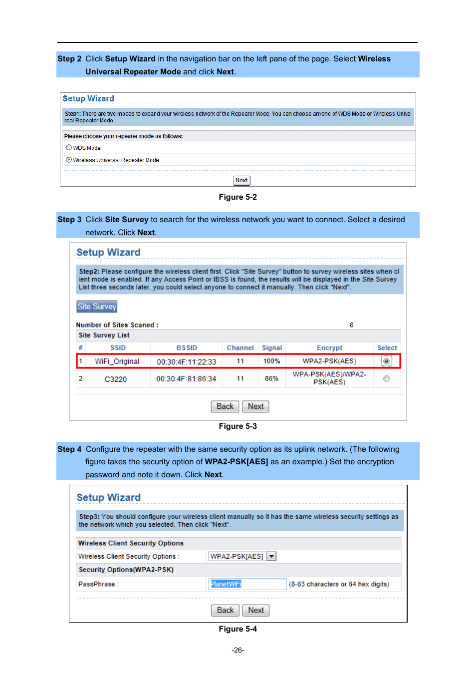 PLANET WNAP-1260 User Manual | Page 34 / 154