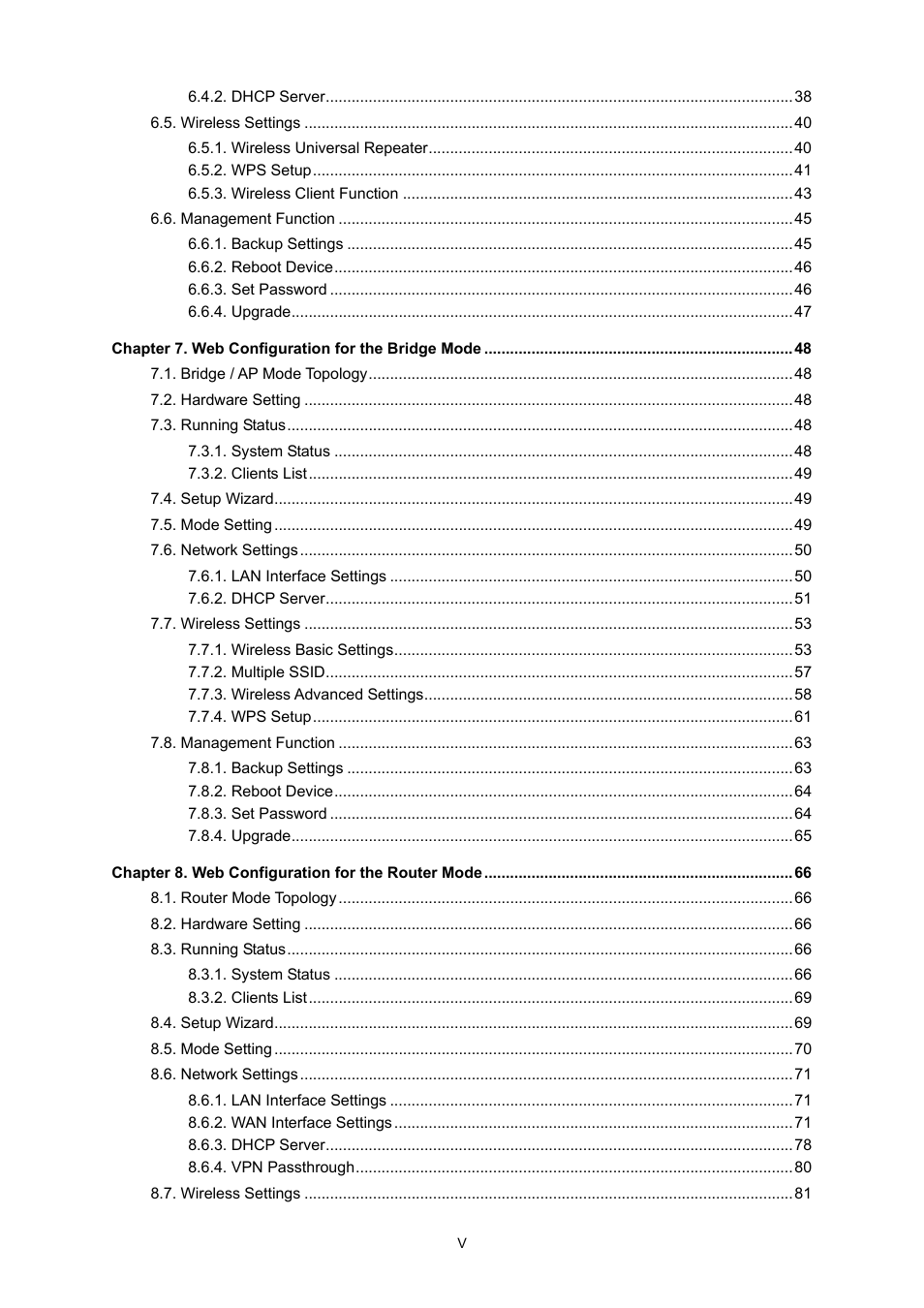 PLANET WNAP-1260 User Manual | Page 6 / 154