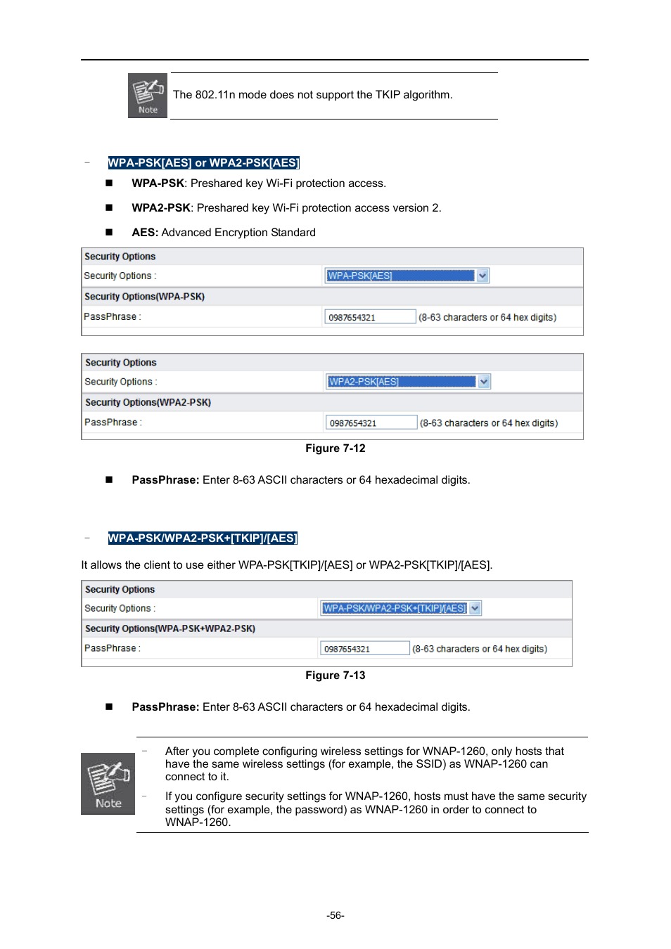 PLANET WNAP-1260 User Manual | Page 64 / 154