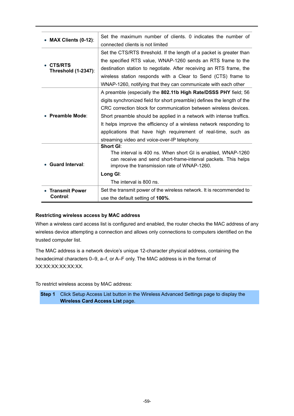 PLANET WNAP-1260 User Manual | Page 67 / 154