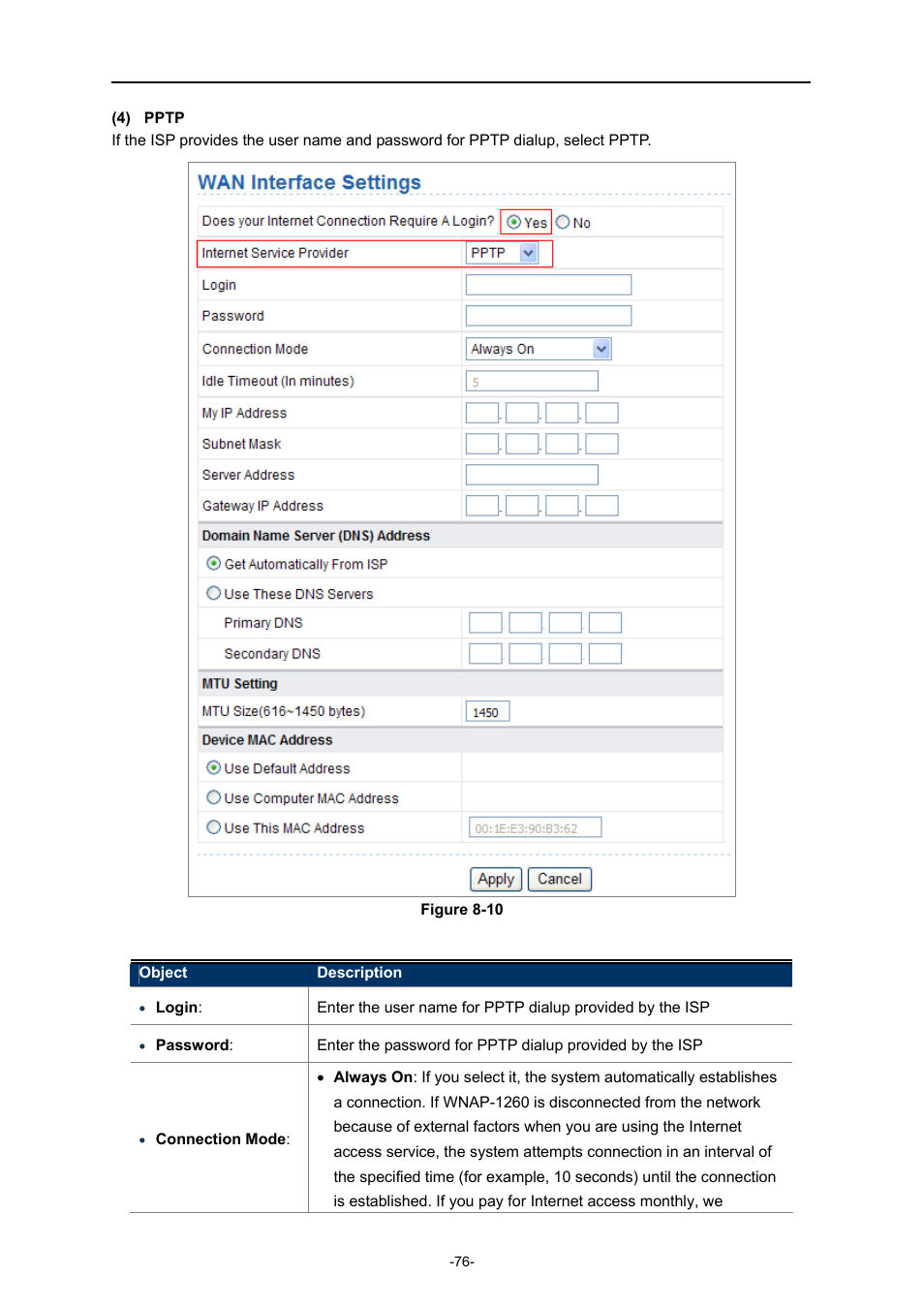 PLANET WNAP-1260 User Manual | Page 84 / 154