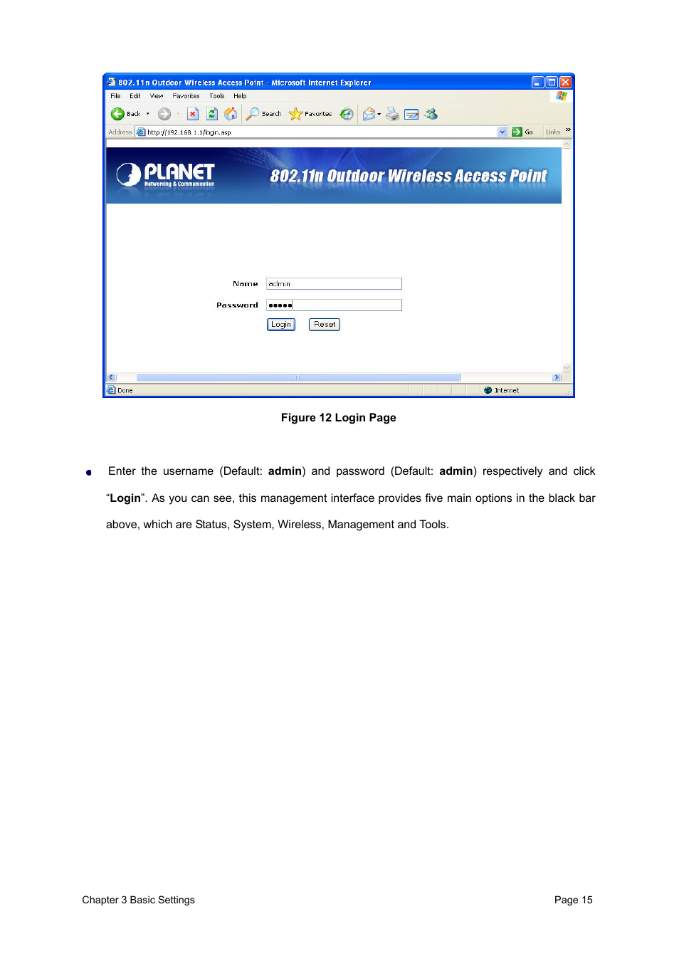 PLANET WNAP-6300 User Manual | Page 24 / 66