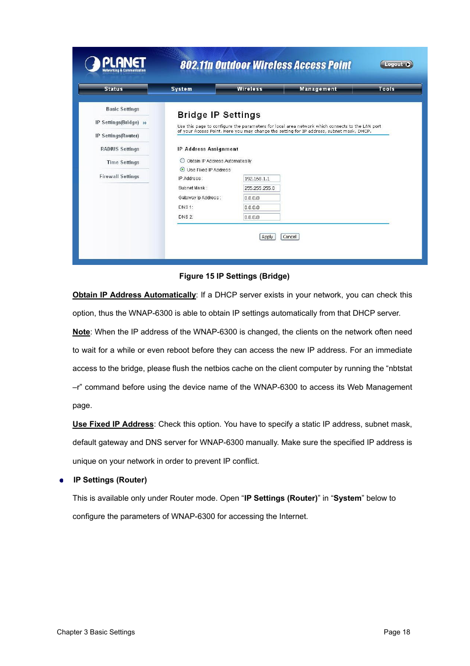 PLANET WNAP-6300 User Manual | Page 27 / 66