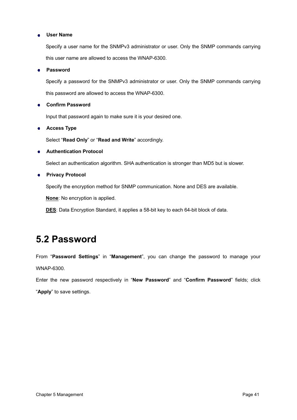 2 password | PLANET WNAP-6300 User Manual | Page 50 / 66