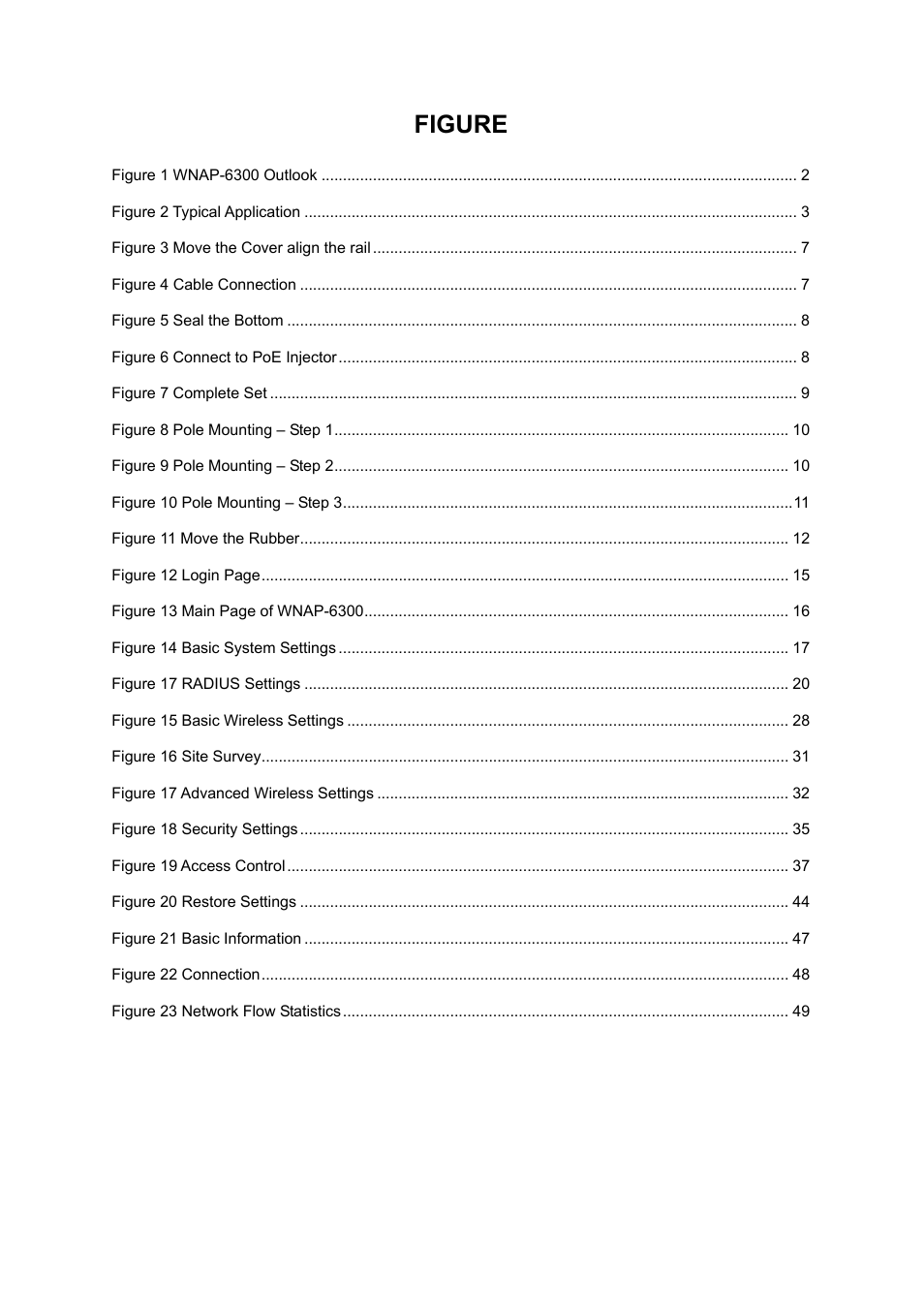 Figure | PLANET WNAP-6300 User Manual | Page 8 / 66