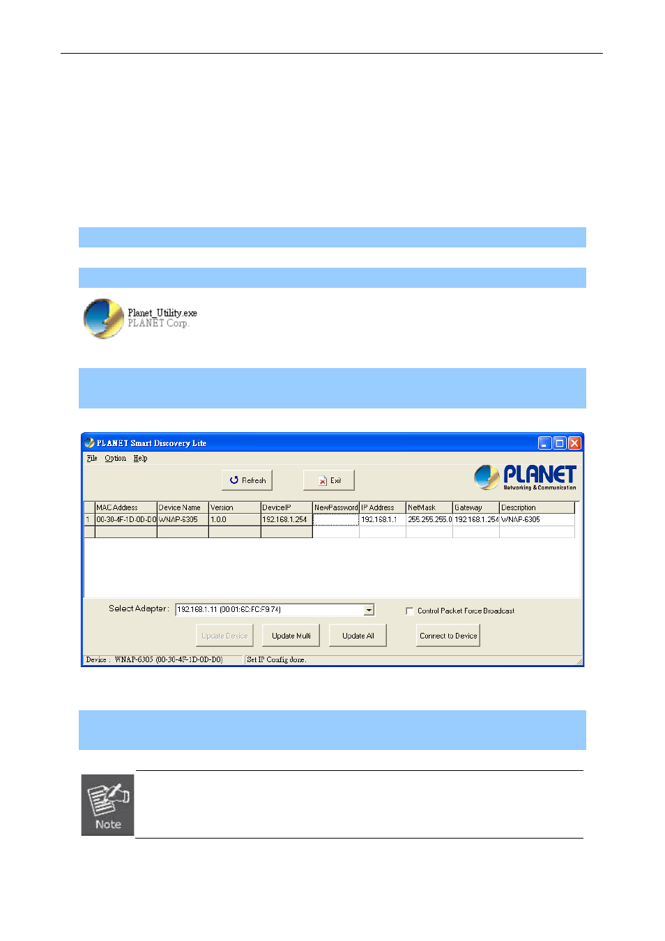 Appendix c: use planet smart discovery to find ap | PLANET WNAP-6305 User Manual | Page 97 / 103