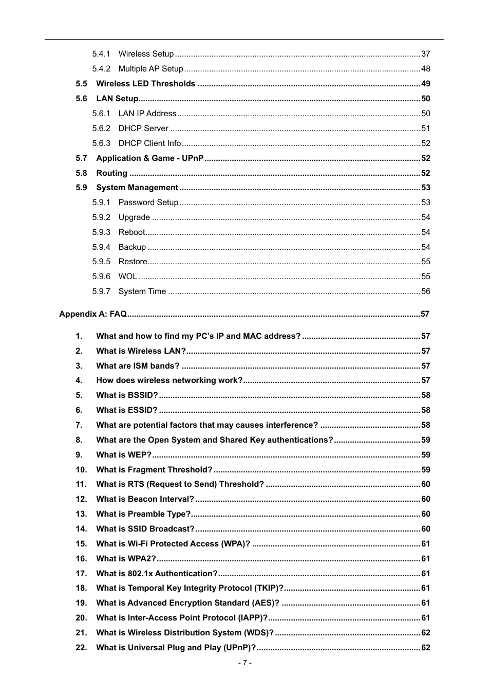 PLANET WNAP-6306 User Manual | Page 7 / 70