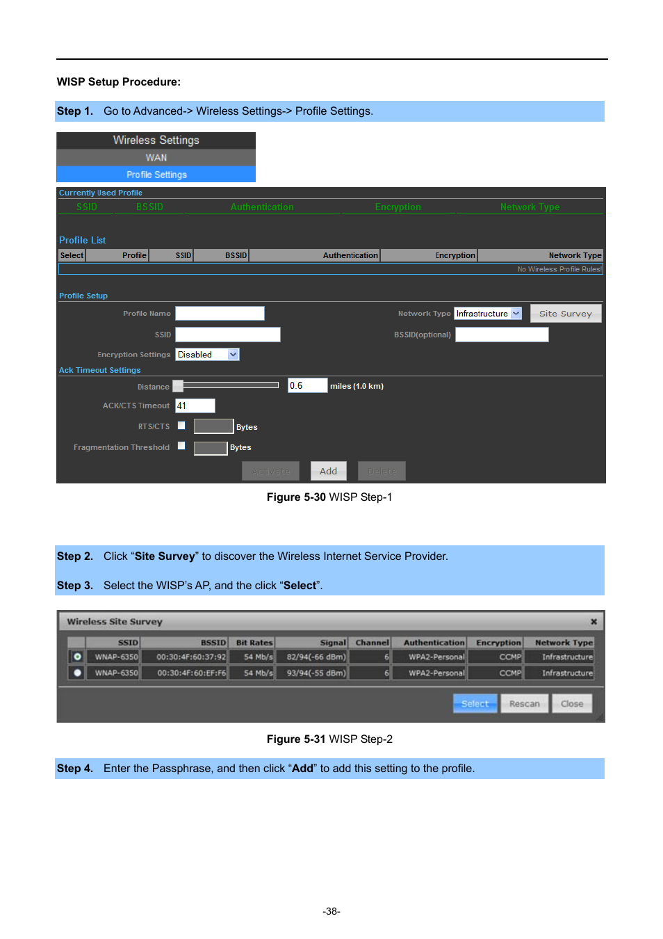 Igure, Wisp | PLANET WNAP-6308 User Manual | Page 48 / 107