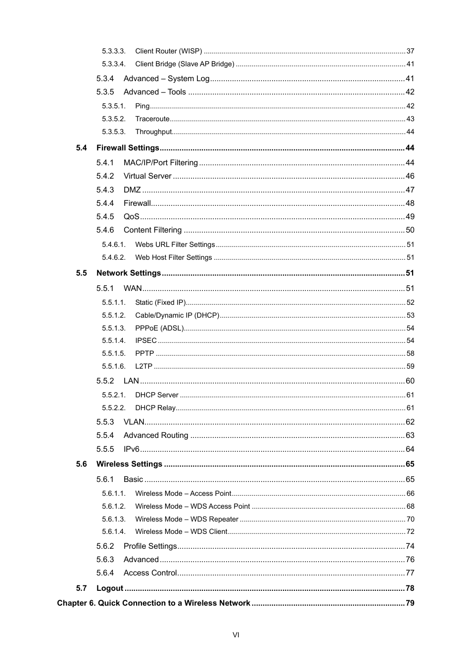 PLANET WNAP-6308 User Manual | Page 6 / 107