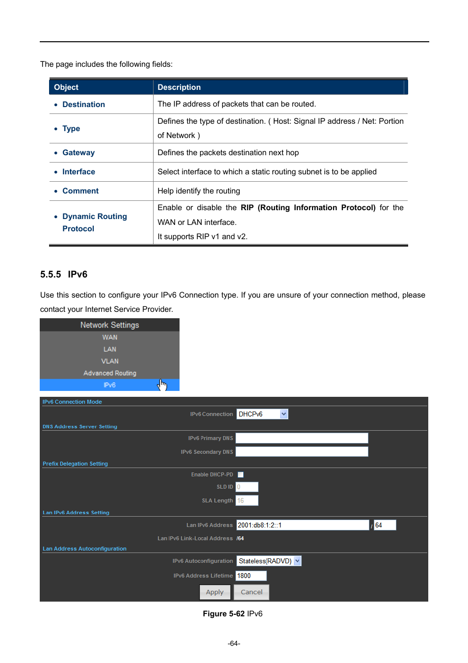 5 ipv6, Ipv6, Igure | PLANET WNAP-6308 User Manual | Page 74 / 107