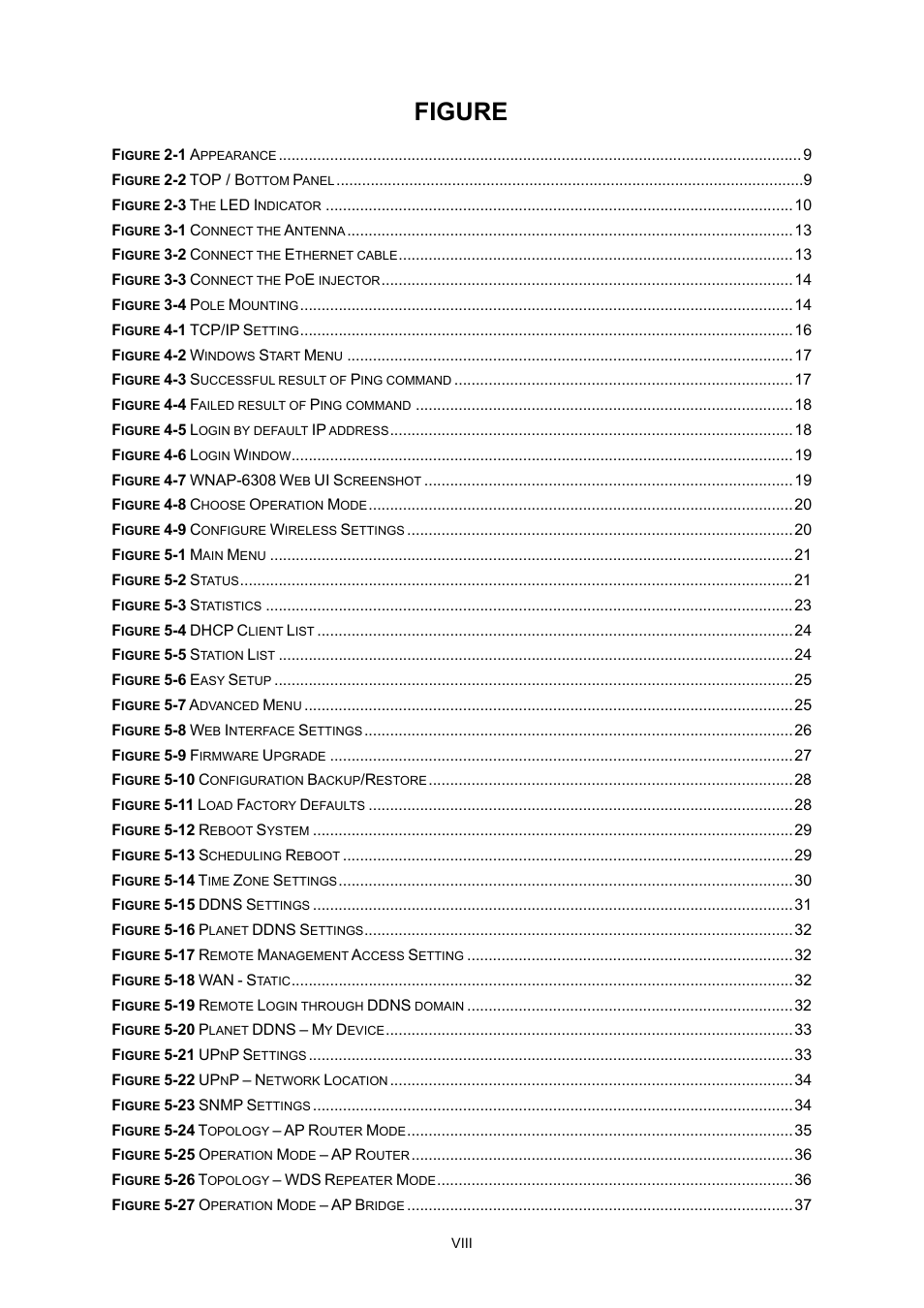 Figure | PLANET WNAP-6308 User Manual | Page 8 / 107