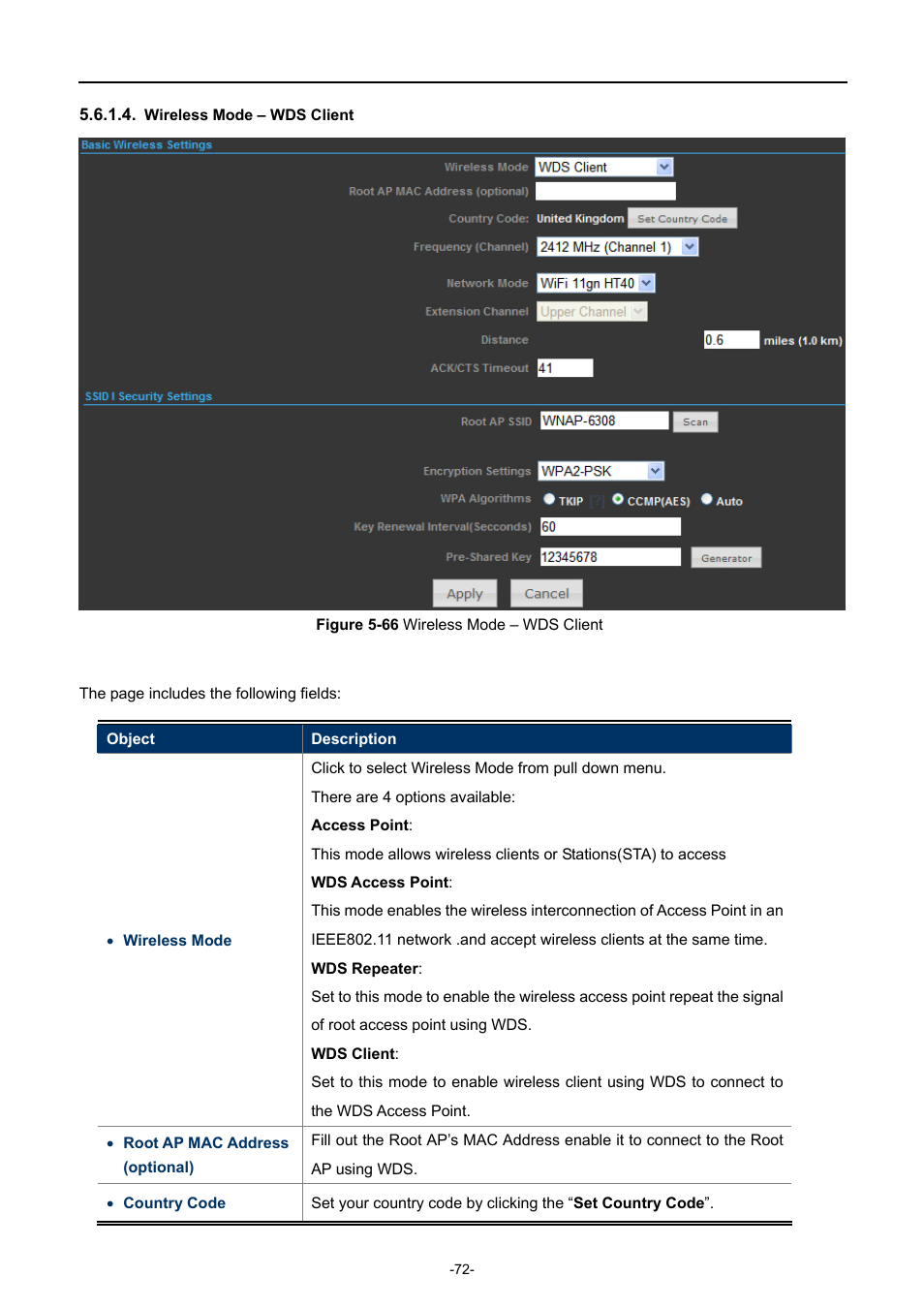 Wireless mode – wds client, Igure, Ireless | Lient | PLANET WNAP-6308 User Manual | Page 82 / 107