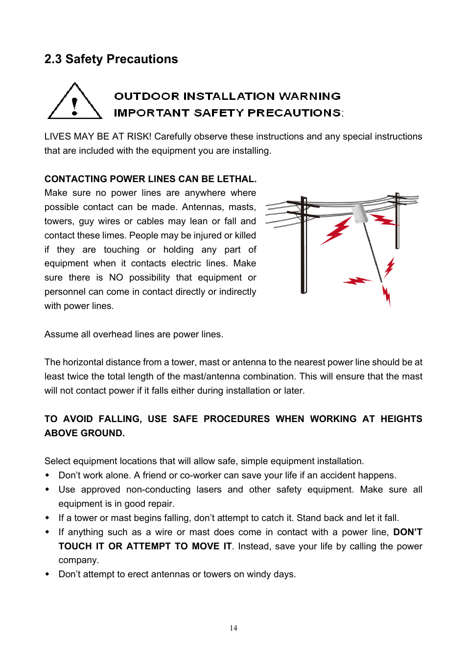 3 safety precautions | PLANET WNAP-7200 User Manual | Page 14 / 75