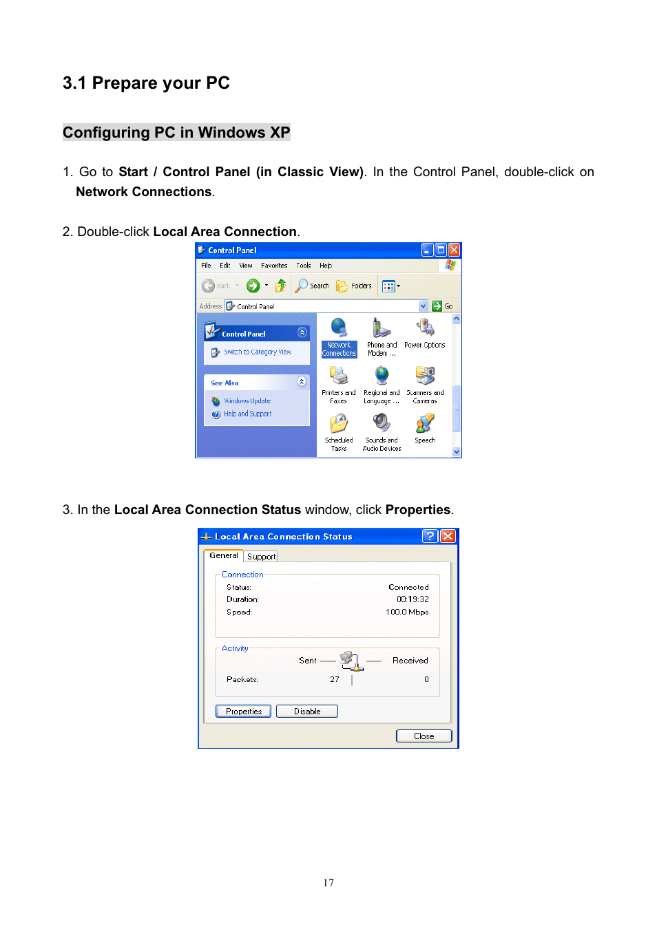1 prepare your pc | PLANET WNAP-7200 User Manual | Page 17 / 75
