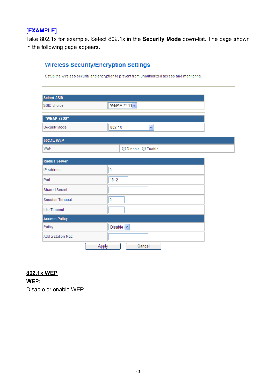 PLANET WNAP-7200 User Manual | Page 33 / 75