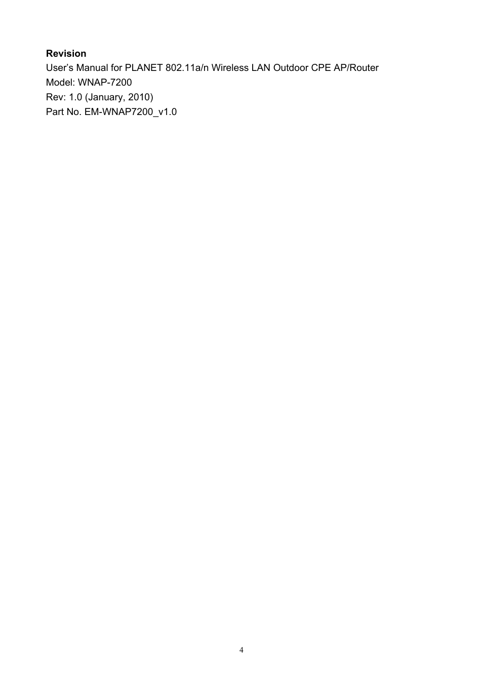 PLANET WNAP-7200 User Manual | Page 4 / 75