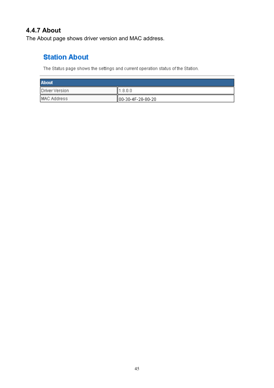 7 about | PLANET WNAP-7200 User Manual | Page 45 / 75
