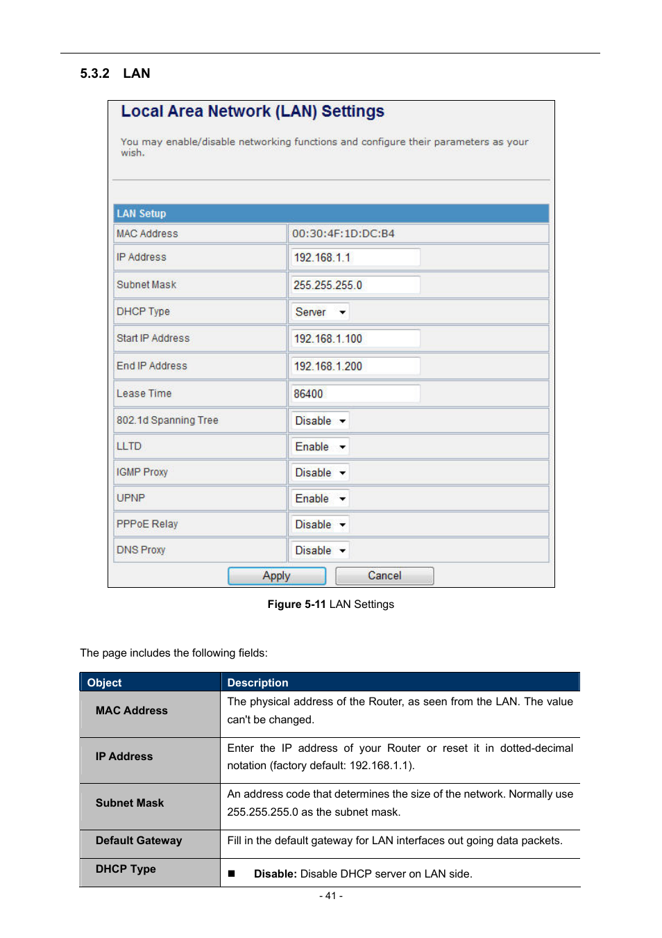2 lan | PLANET WNAP-7205 User Manual | Page 41 / 107
