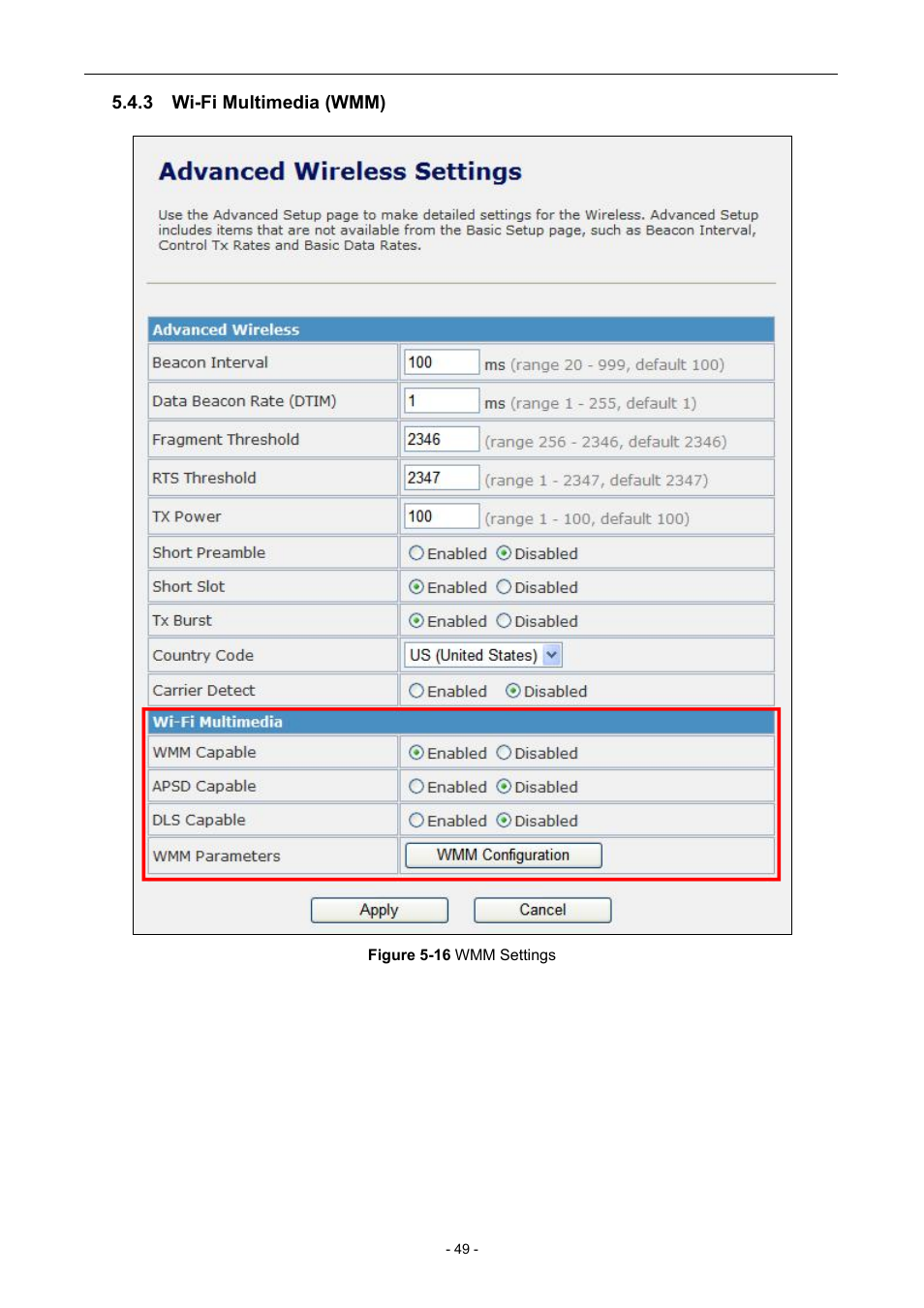 3 wi-fi multimedia (wmm) | PLANET WNAP-7205 User Manual | Page 49 / 107