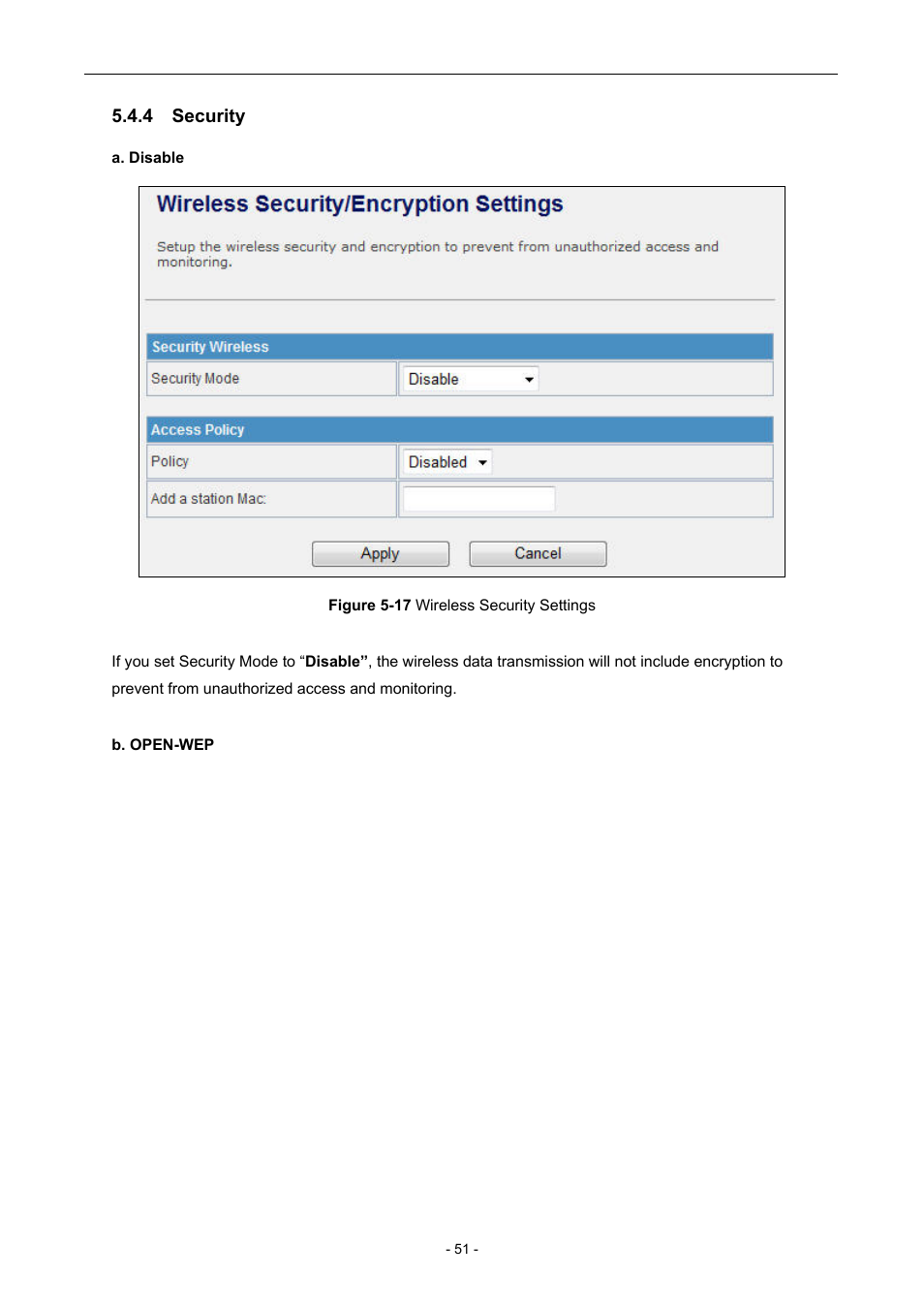4 security | PLANET WNAP-7205 User Manual | Page 51 / 107
