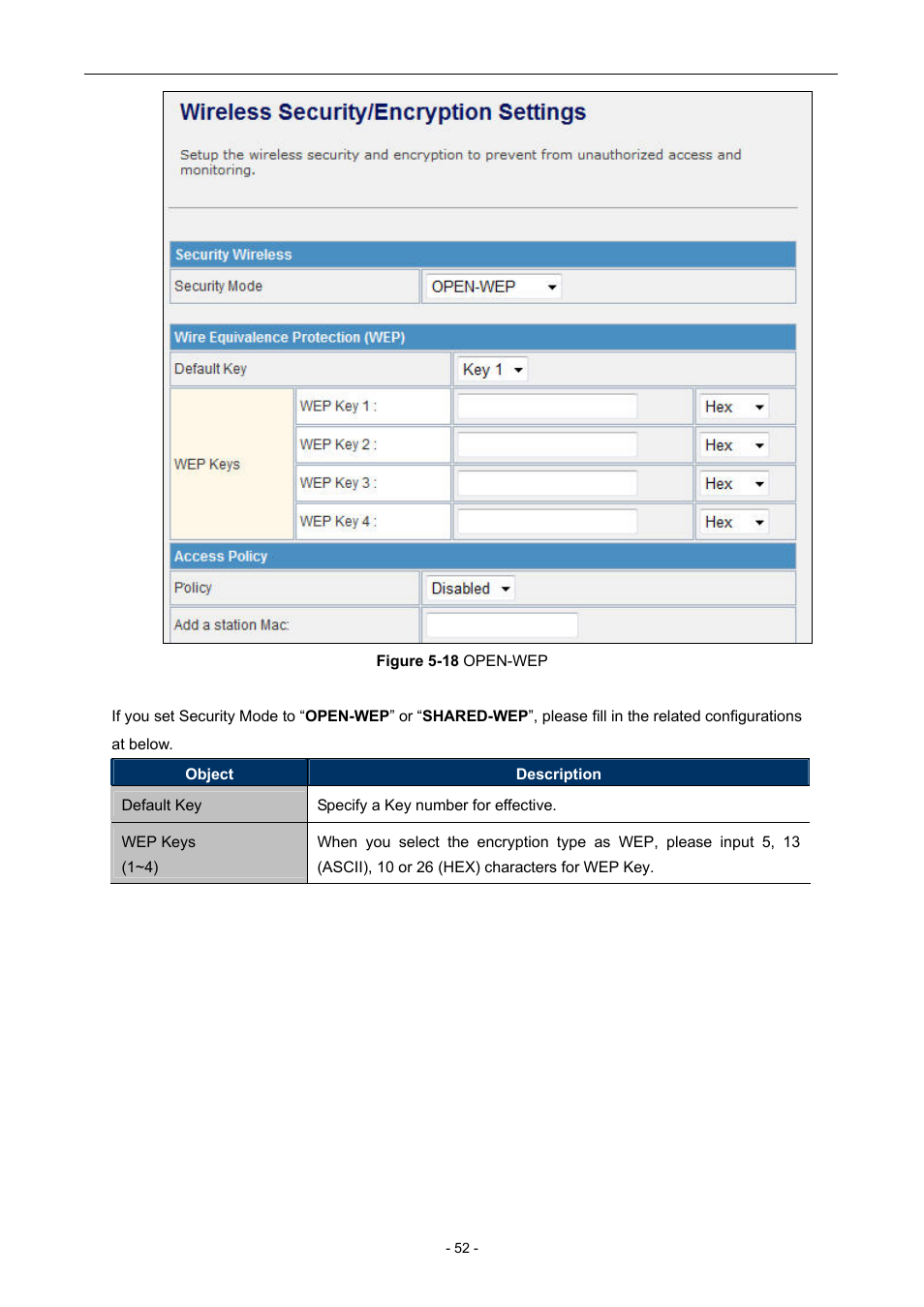 PLANET WNAP-7205 User Manual | Page 52 / 107