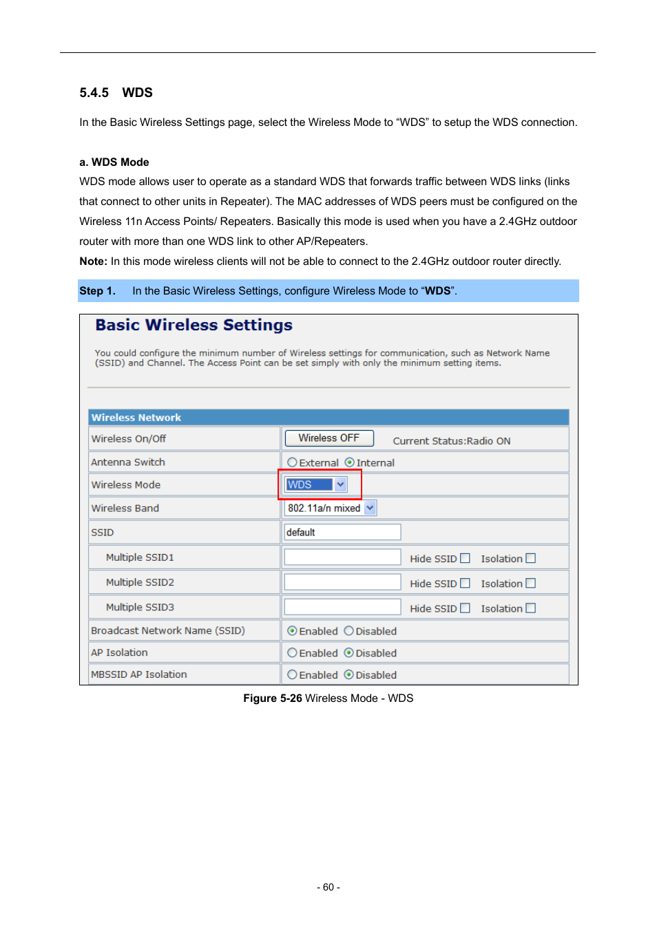 5 wds | PLANET WNAP-7205 User Manual | Page 60 / 107