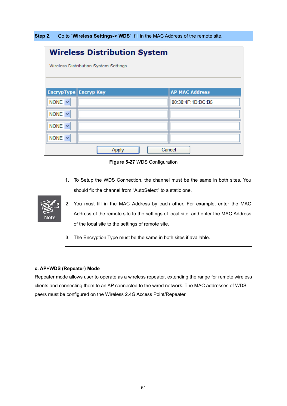 PLANET WNAP-7205 User Manual | Page 61 / 107