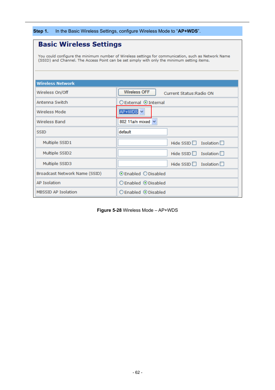 PLANET WNAP-7205 User Manual | Page 62 / 107