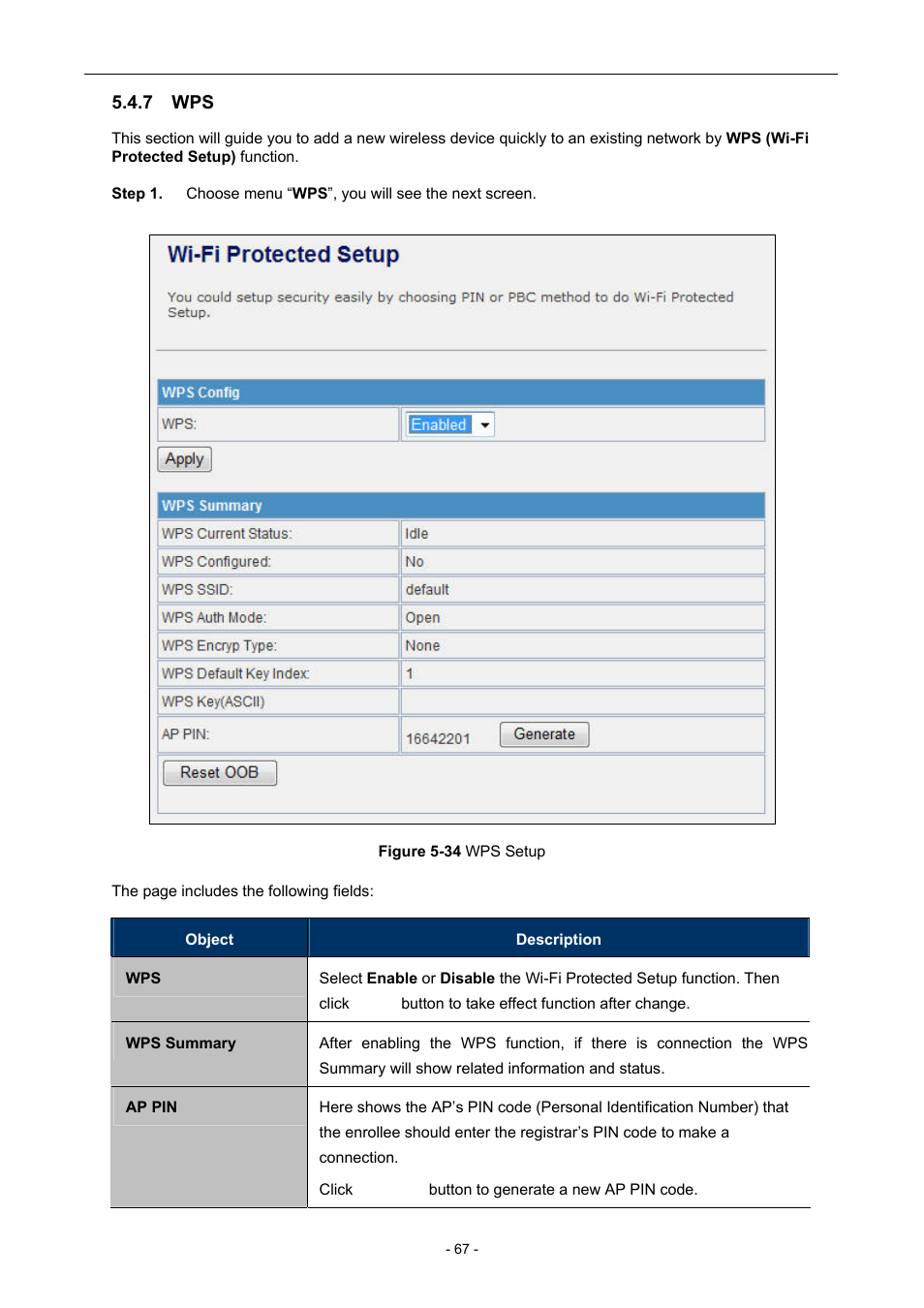 7 wps | PLANET WNAP-7205 User Manual | Page 67 / 107