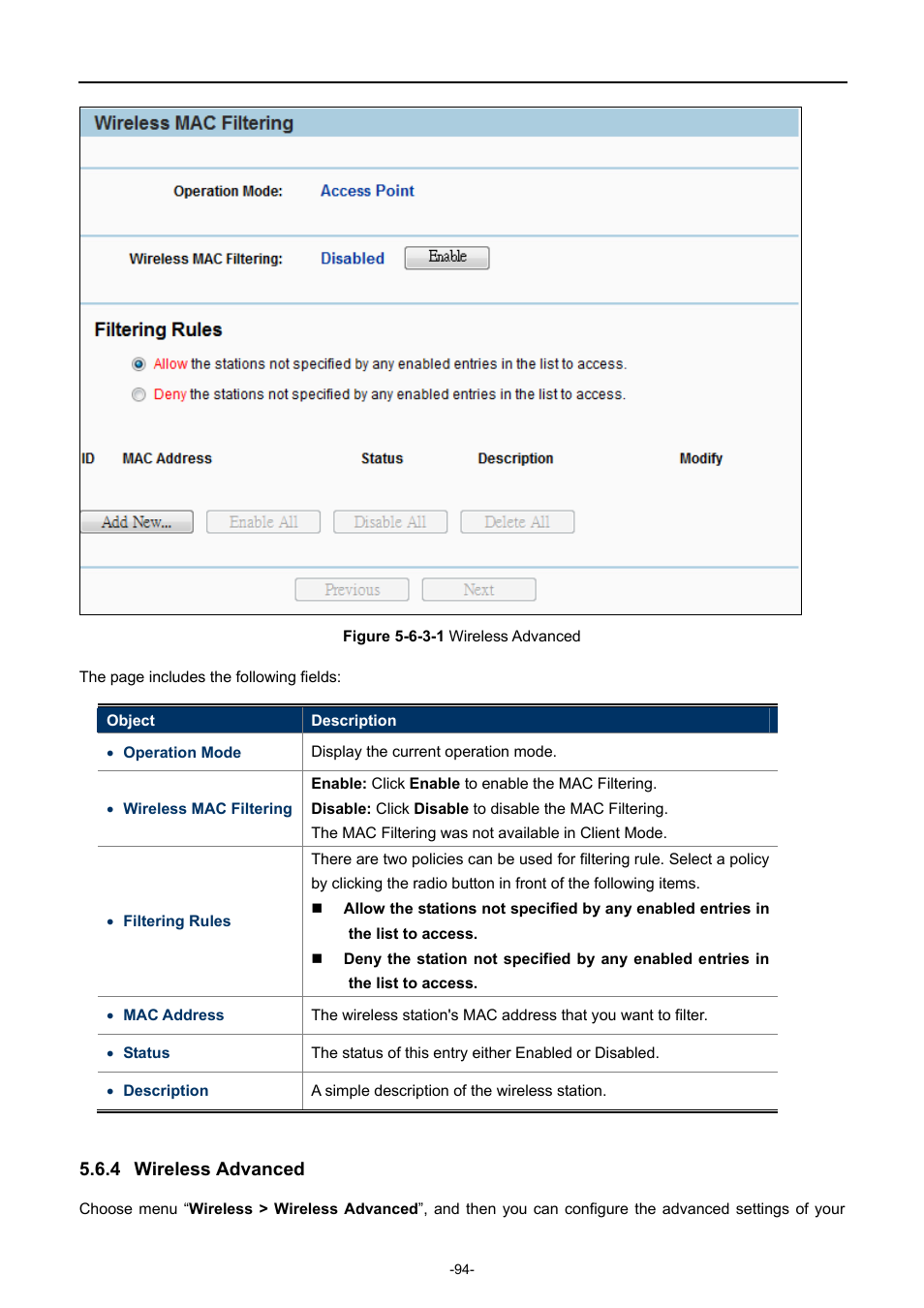 4 wireless advanced, Wireless advanced | PLANET WNAP-7206 User Manual | Page 102 / 171