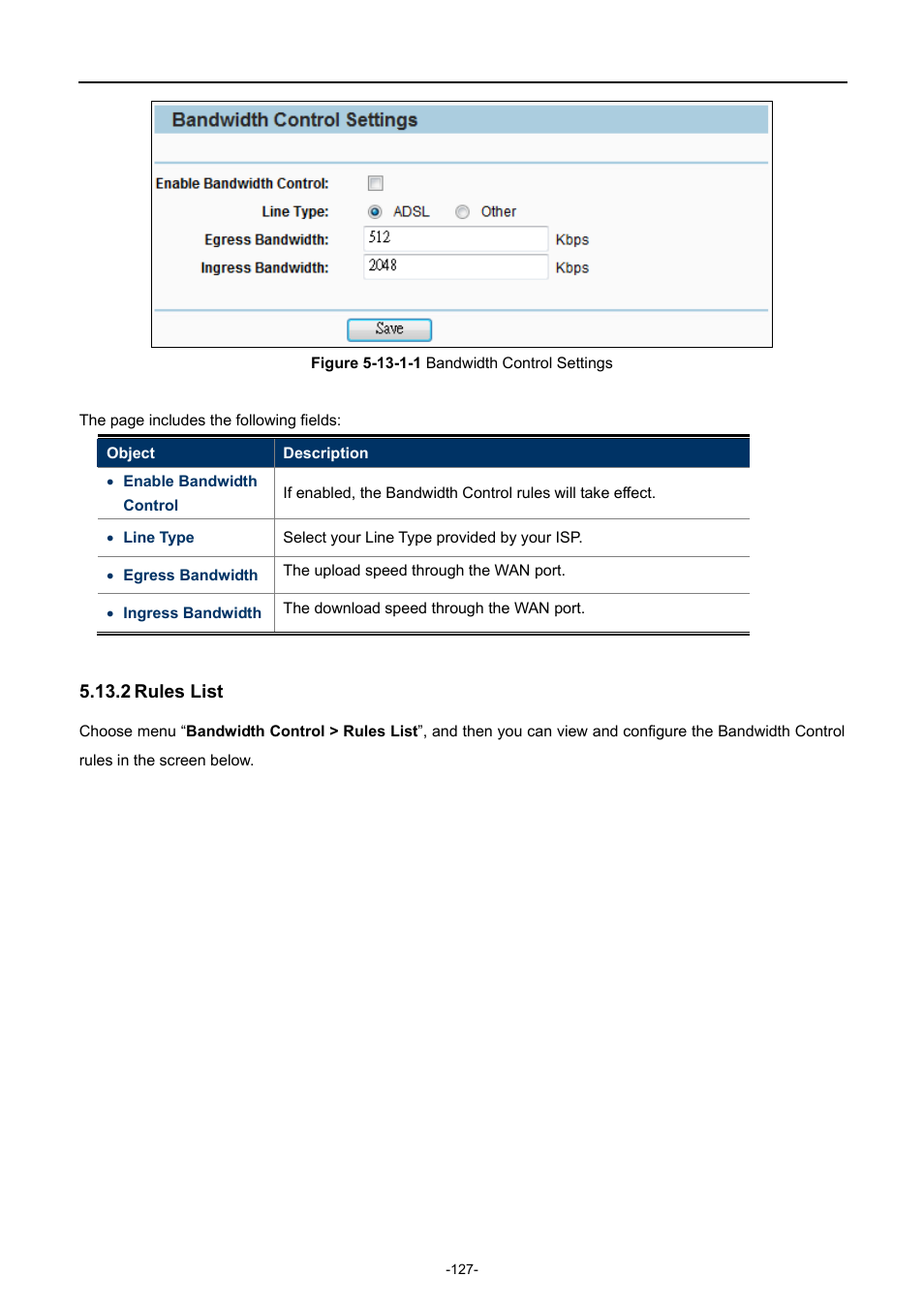 2 rules list, Rules list | PLANET WNAP-7206 User Manual | Page 135 / 171