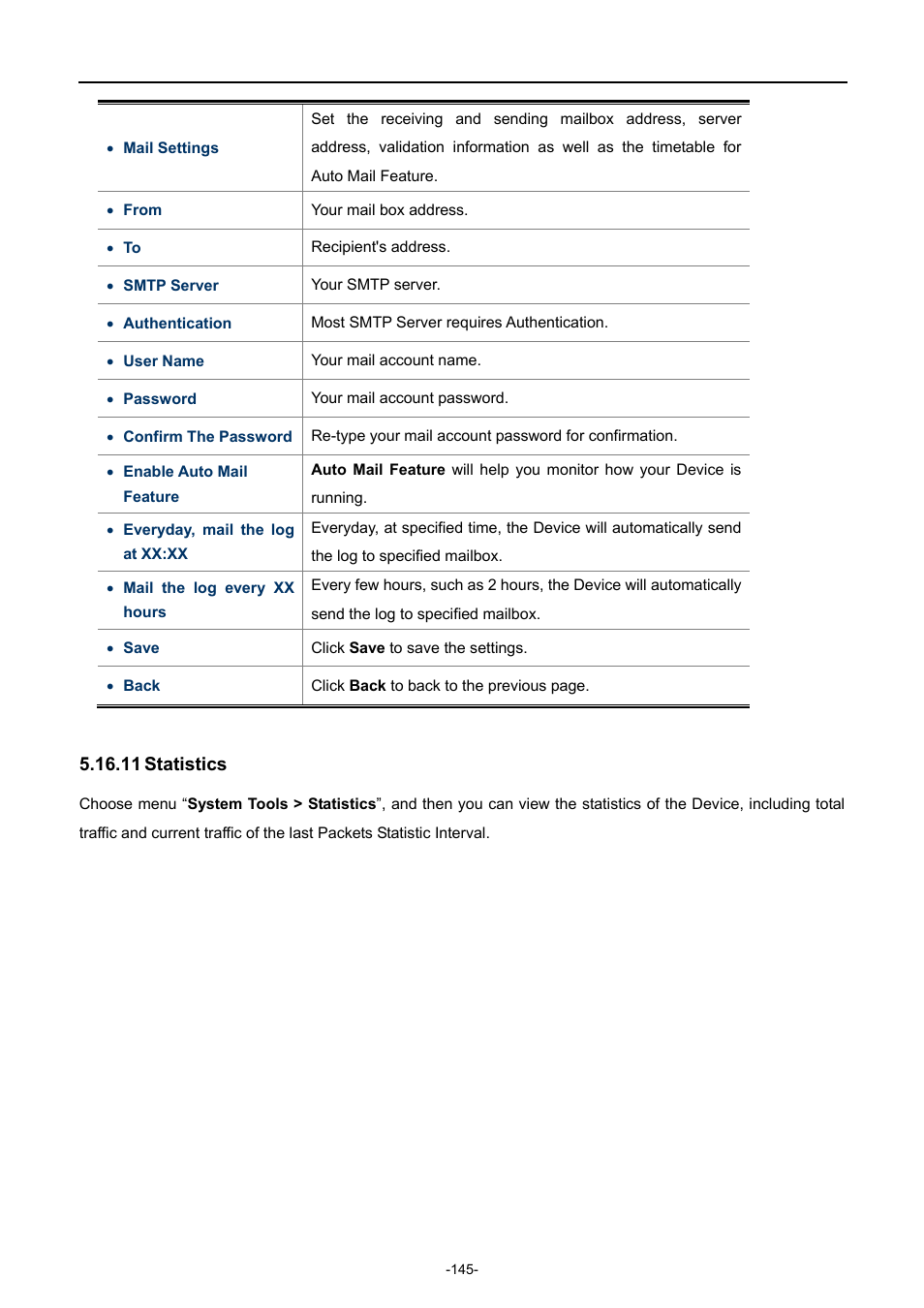 11 statistics, Statistics | PLANET WNAP-7206 User Manual | Page 153 / 171