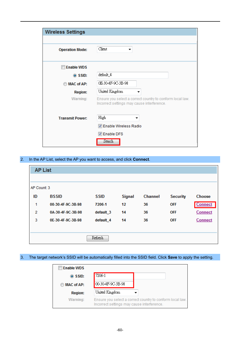 PLANET WNAP-7206 User Manual | Page 68 / 171