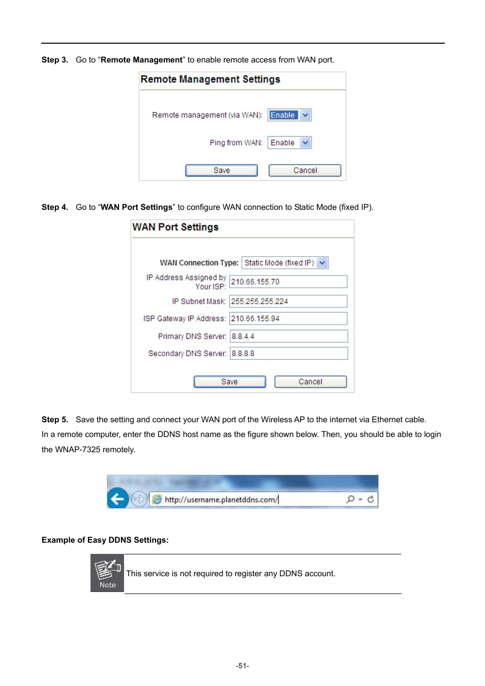 PLANET WNAP-7335 User Manual | Page 52 / 95