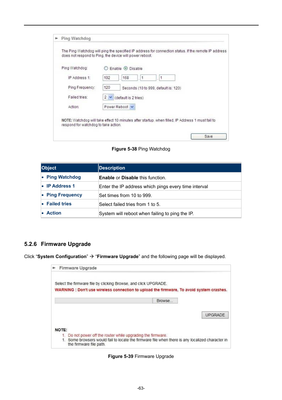 6 firmware upgrade, Firmware upgrade, Igure | Atchdog, Irmware, Pgrade | PLANET WNAP-7335 User Manual | Page 64 / 95