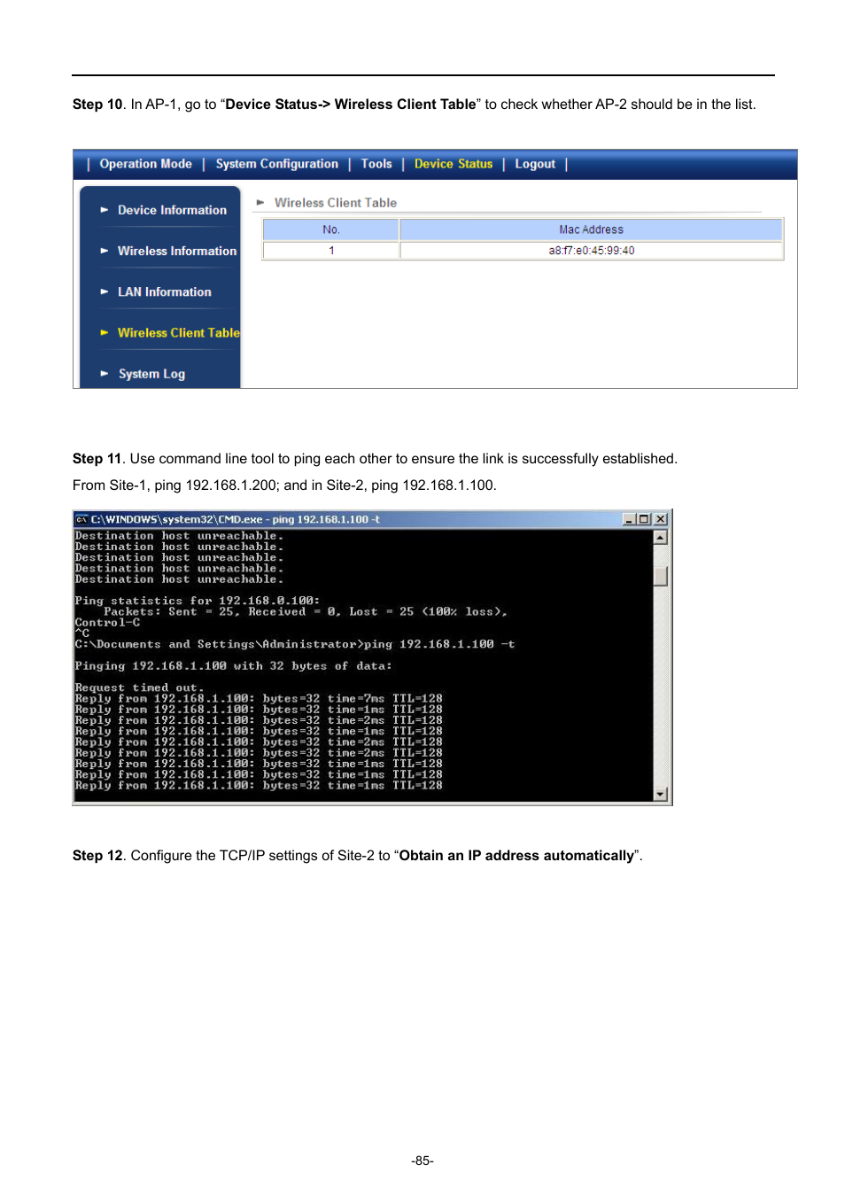 PLANET WNAP-7335 User Manual | Page 86 / 95