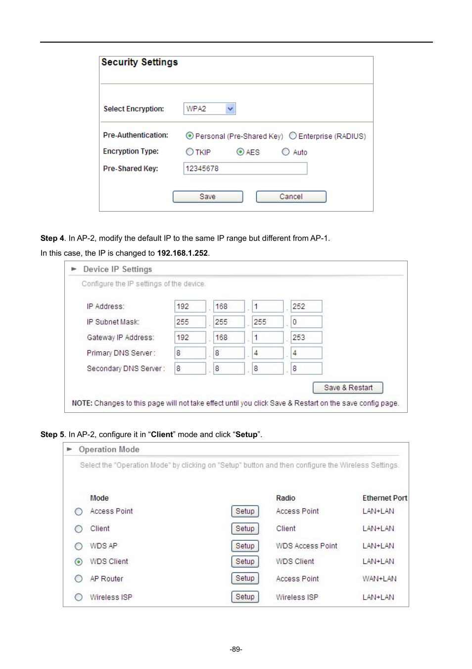 PLANET WNAP-7335 User Manual | Page 90 / 95