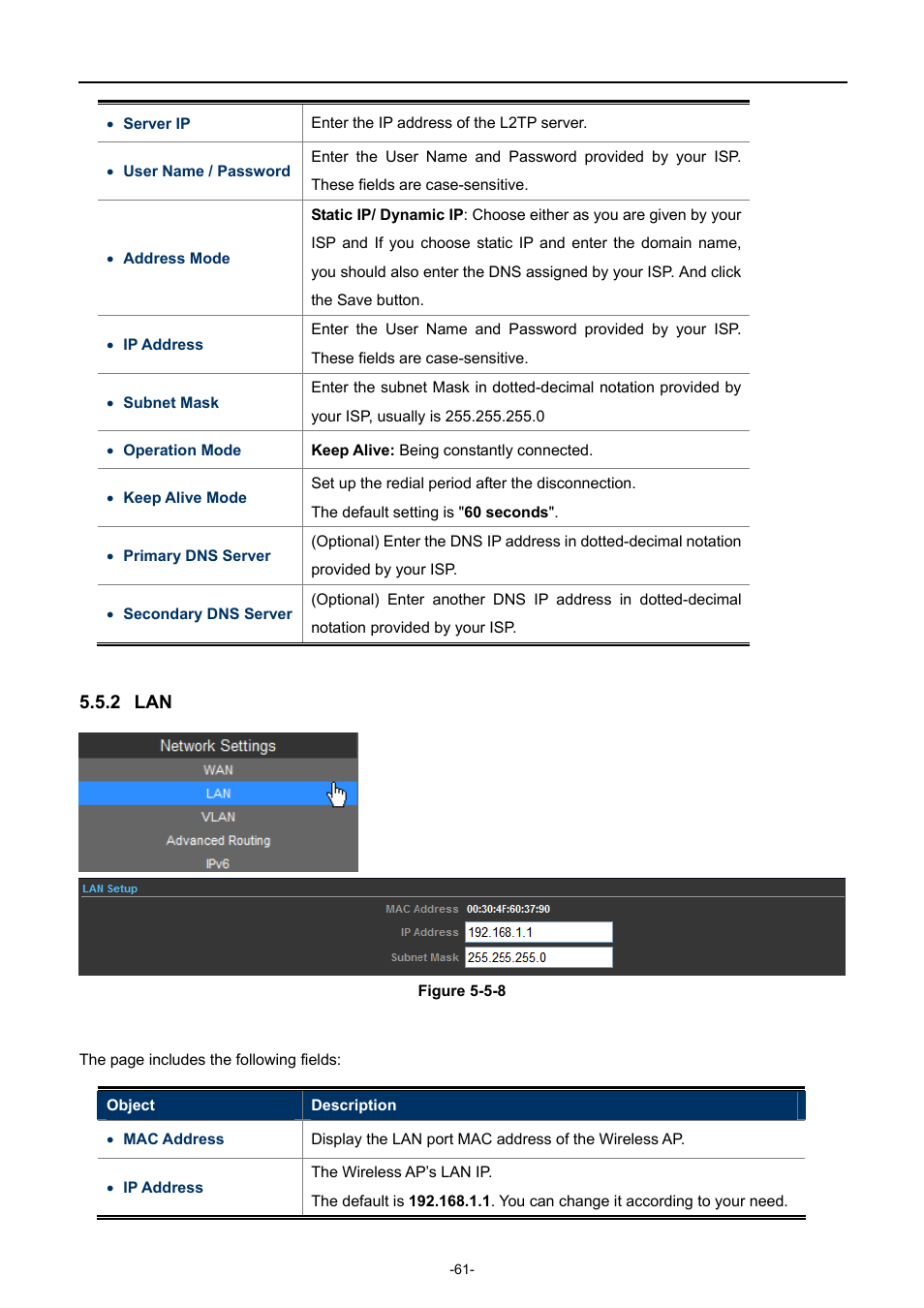 2 lan | PLANET WNAP-7350 User Manual | Page 68 / 103