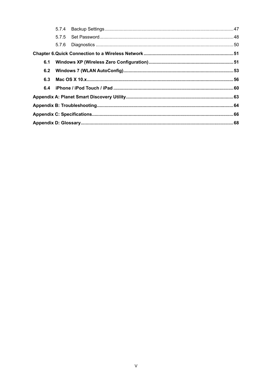 PLANET WNAP-C3220 User Manual | Page 6 / 79