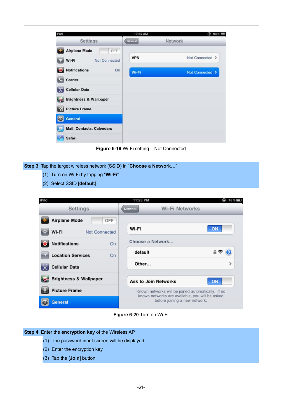 Igure, I setting, Onnected | Urn on | PLANET WNAP-C3220 User Manual | Page 69 / 79