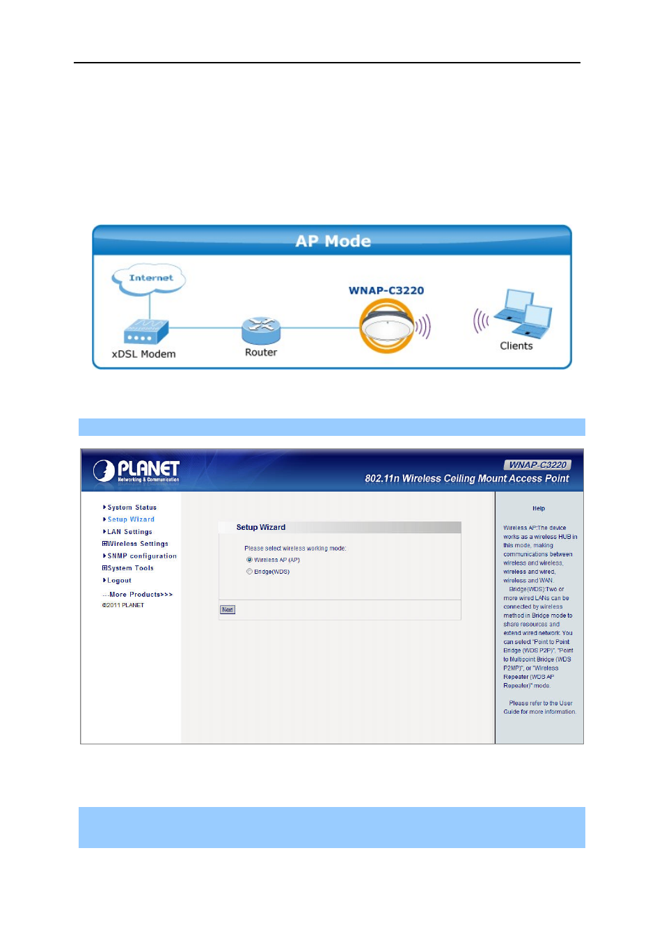 1 setup – wireless ap (ap), Setup – wireless ap (ap), Figure 17 setup wizard - ap | PLANET WNAP-C3220 User Manual | Page 25 / 63