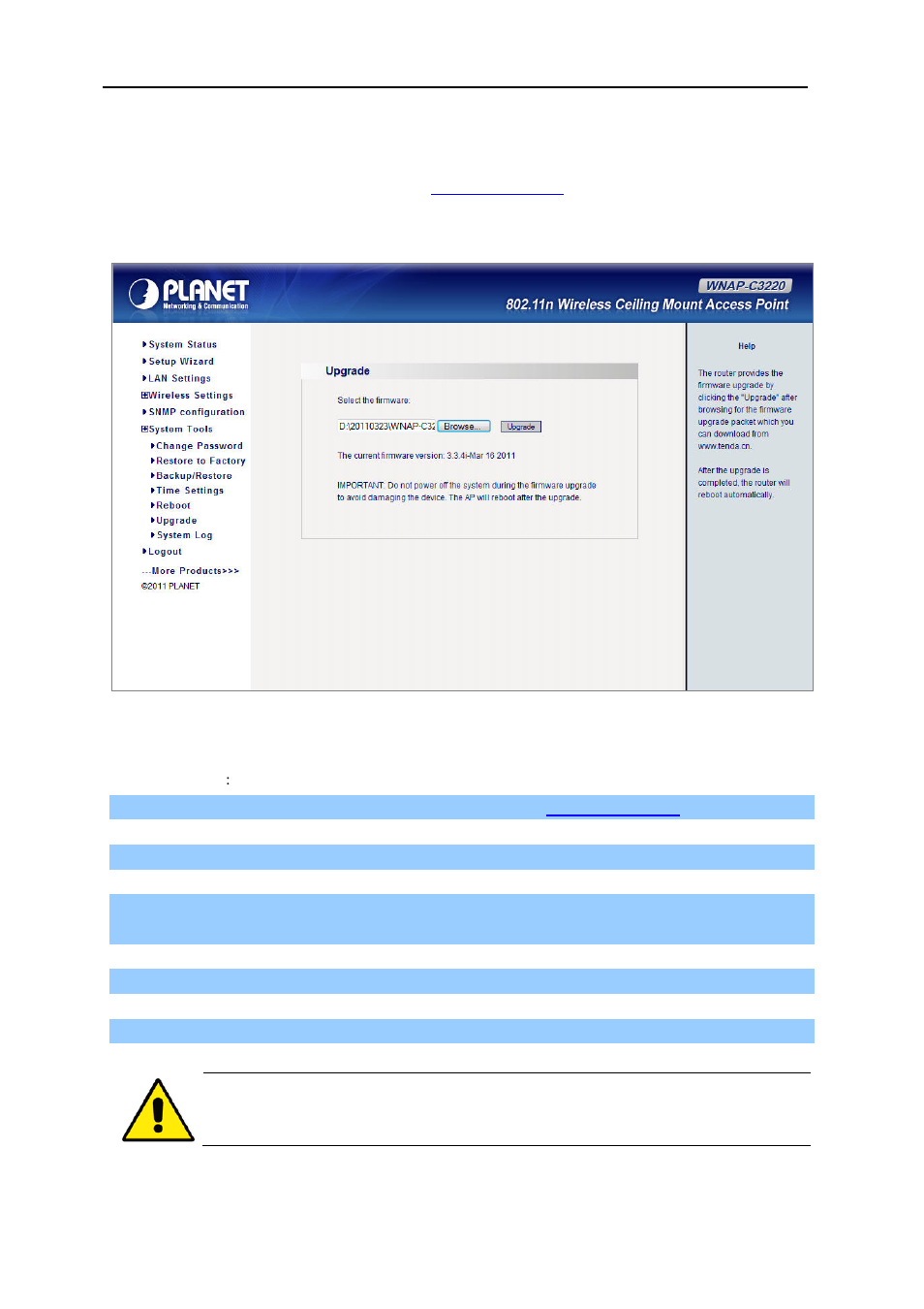 6 upgrade, Upgrade, Figure 37 upgrade | PLANET WNAP-C3220 User Manual | Page 50 / 63