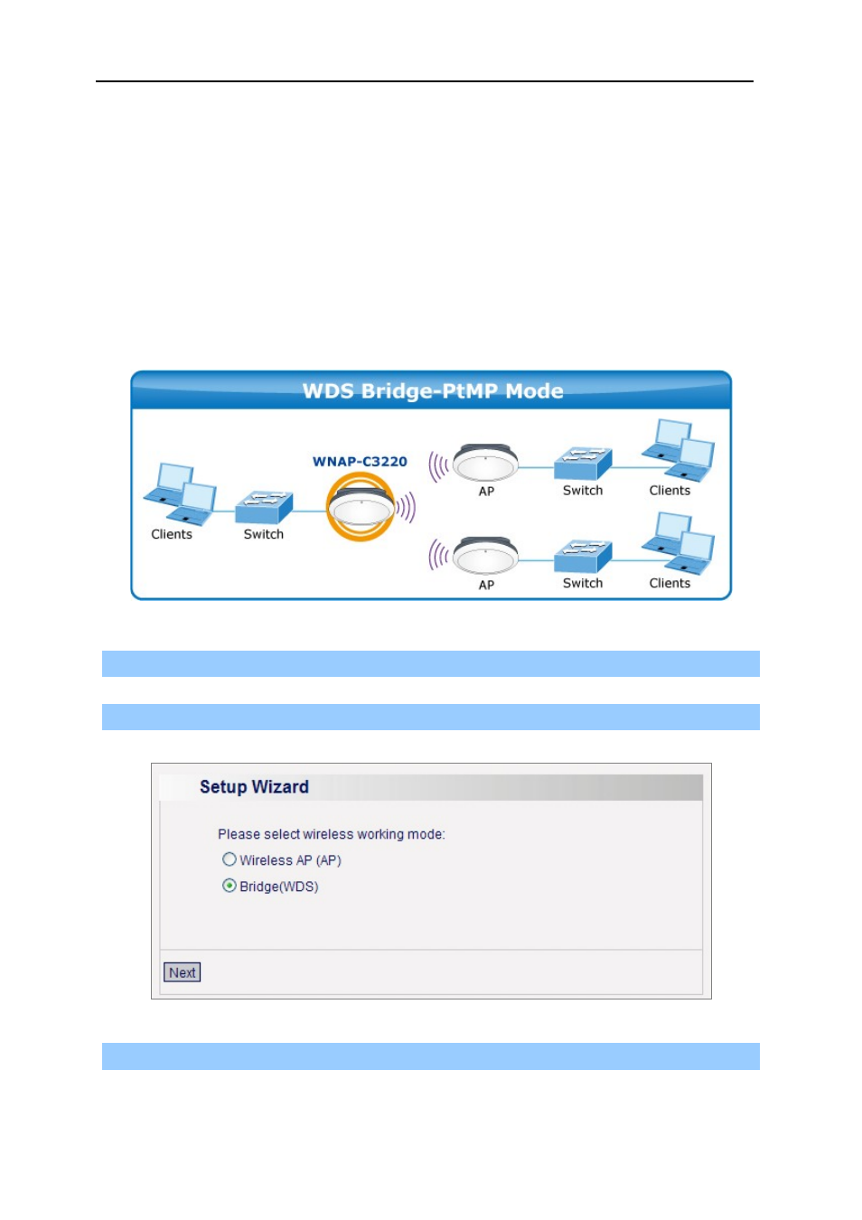 P2mp: point to multiple point mode | PLANET WNAP-C3220 User Manual | Page 55 / 63