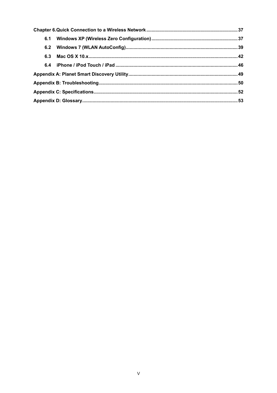 PLANET WNAP-W2200 User Manual | Page 6 / 63