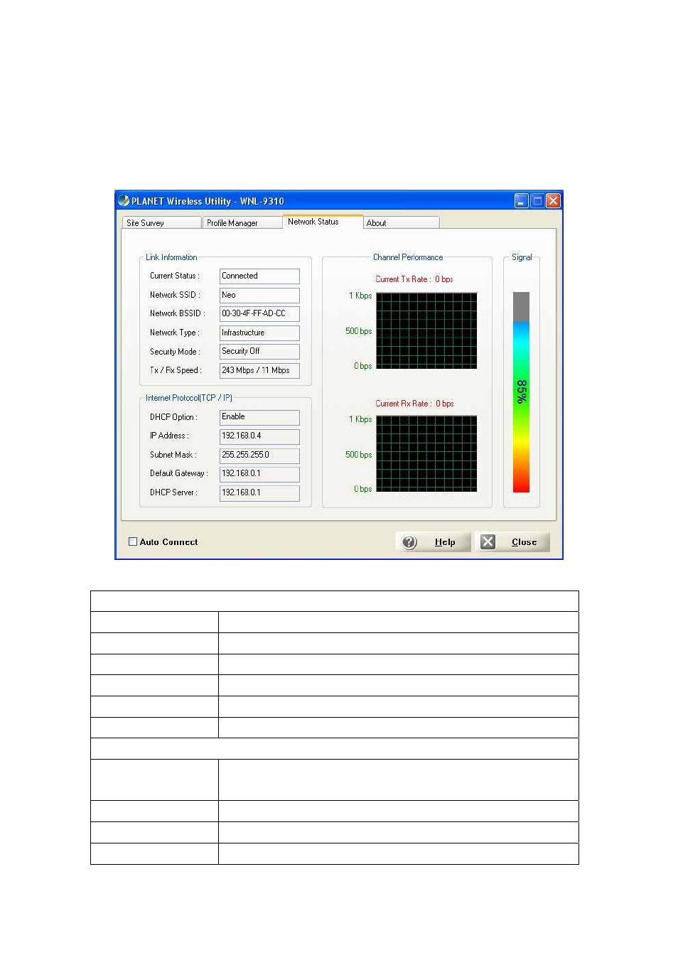 5 network status | PLANET WNL-9310 User Manual | Page 27 / 30