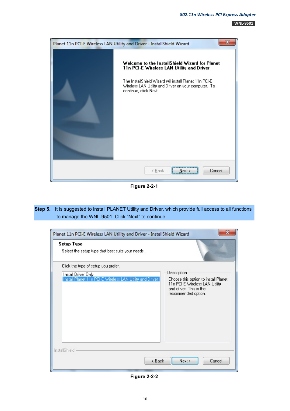 PLANET WNL-9501 User Manual | Page 10 / 45