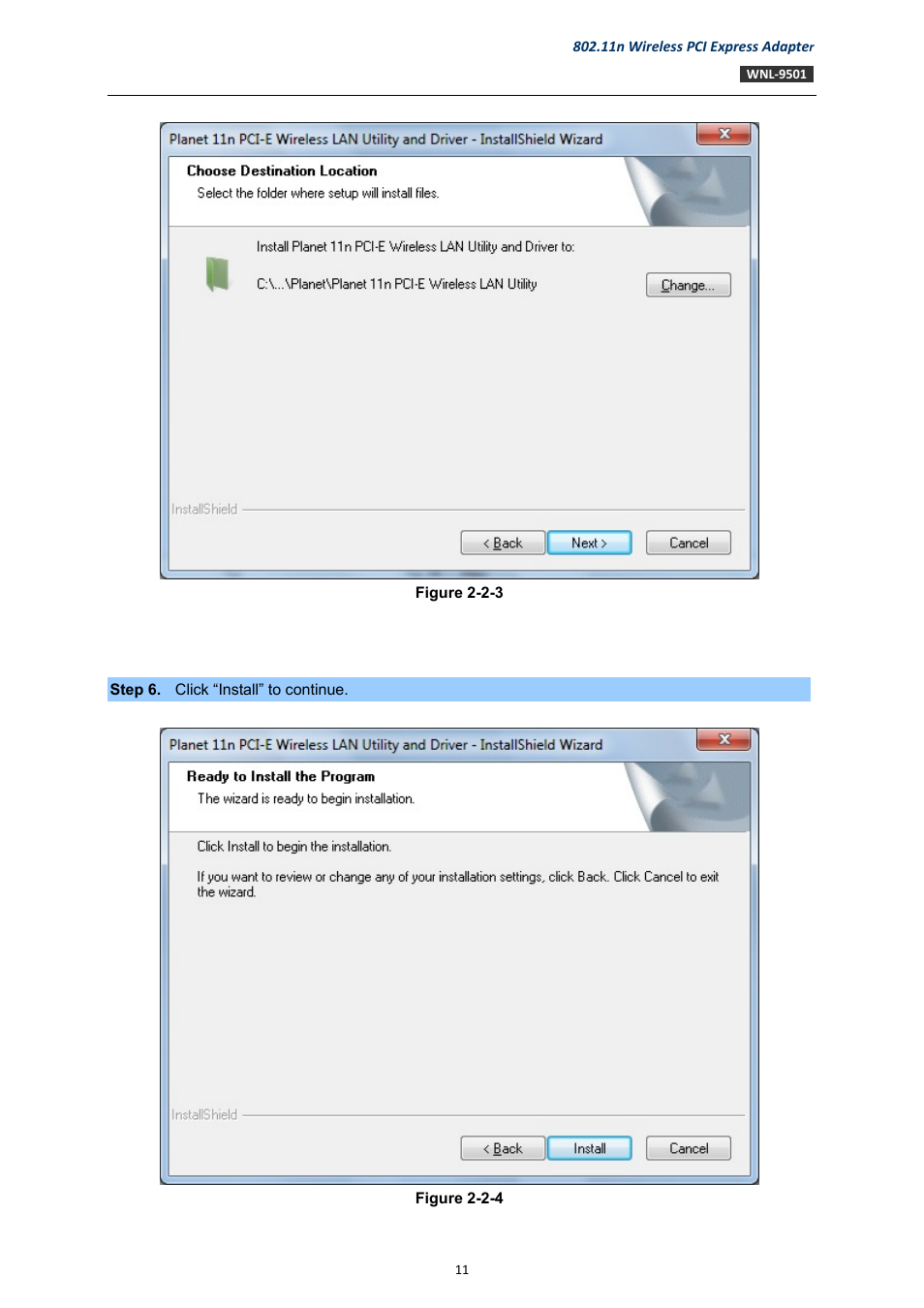 PLANET WNL-9501 User Manual | Page 11 / 45